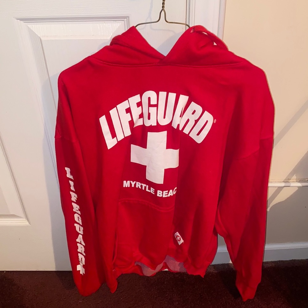 Women’s Red Lifeguard Hoodie